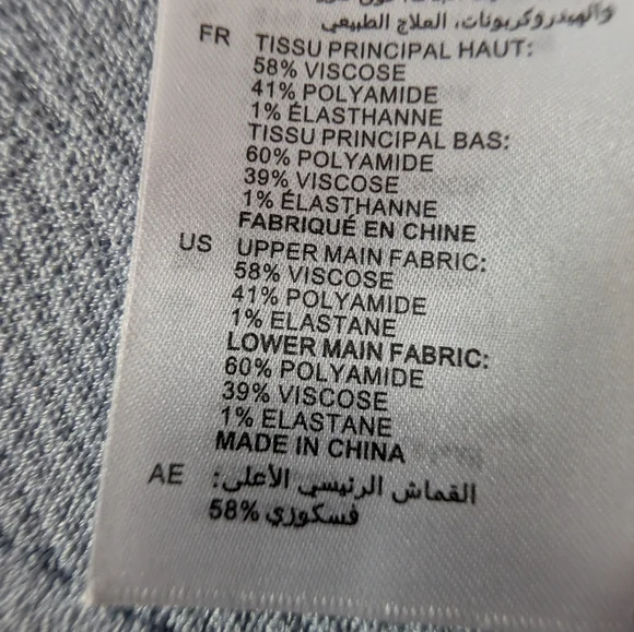 Sandro Meissa Fit And Flare Dress, Women's M/6, Blue/Grey, NWT - Picture 7 of 12